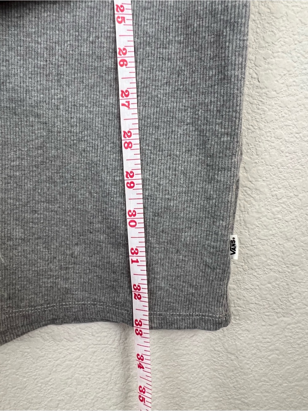 Vans Light Gray Ribbed Zip Polo Mini Dress - Picture 6 of 6